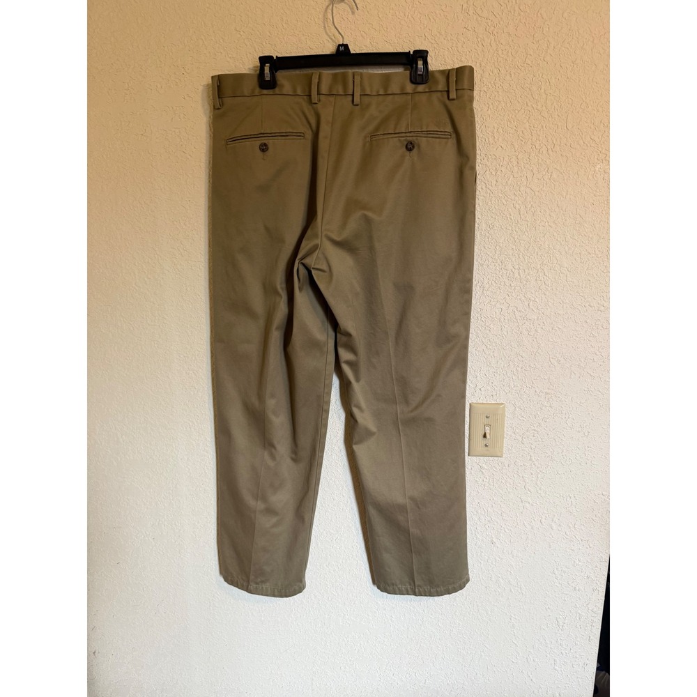 Dockers Signature Khaki D3 Classic Fit Pleated Pants Men 36x30 Dark Khaki Cotton - Picture 11 of 11